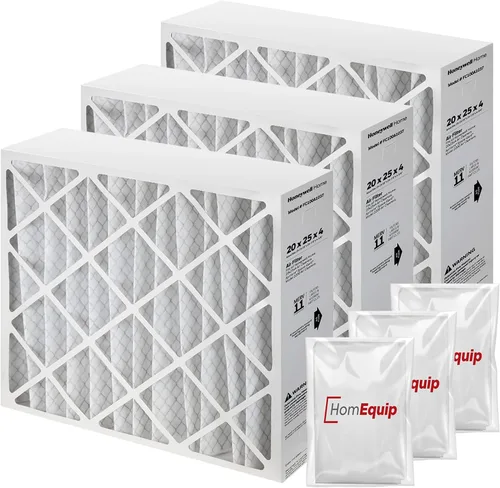 Miniatura 11 de Filtros de horno de 20 x 25 x 4, repuesto de filtro FC100A1037, medios de filtro Merv 11 con bolsa de eliminación Homequip (paquete de 2)