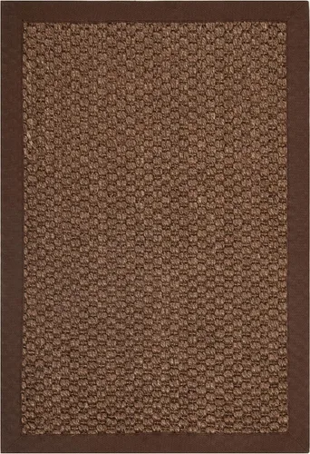 Miniatura 3 de SAFAVIEH Alfombra de área 2x3 - Colección de fibra natural - Chocolate, sisal, diseño tejido con borde (NF525D)