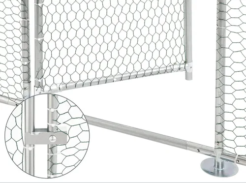Miniatura 8 de Jaula grande de metal para gallinero, gallinero galvanizado, jaula de gallina de alambre galvanizado, jaulas de conejos con cubierta impermeable