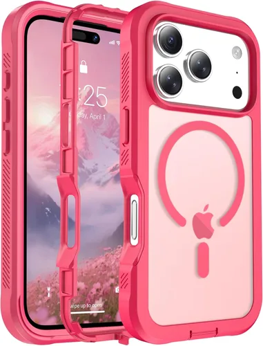 Miniatura 147 de jaroco - Funda magnética compatible con MagSafe para iPhone 11 de 6.1 pulgadas; protección de grado militar contra caídas, de doble capa
