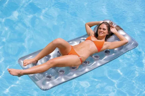Miniatura 4 de Intex Colchón de 18 bolsillos Suntanner Tumbona de piscina con reposacabezas (paquete de 2) 58894EP