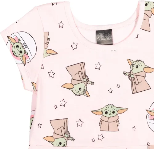 Miniatura 3 de STAR WARS Mandalorian - Vestido de rizo francés para niñas Rosado