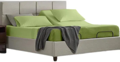 Miniatura 24 de Sábana bajera flexible de tamaño King para cama de número de sueño, 1 pieza, sábana bajera de media división tamaño King – Desglose de 34 pulgadas