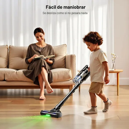Miniatura 3 de Trucozie - Aspiradora inalámbrica, aspiradora ligera con soporte autónomo, palo aspiradora con tiempo de funcionamiento de 50 minutos, potente