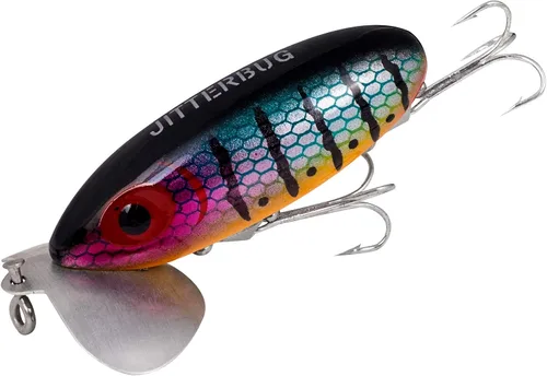 Miniatura 30 de Arbogast Jitterbug Topwater Bass - Señuelo de pesca para pesca nocturna Fire Tiger