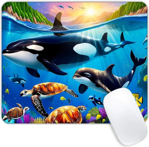 Miniatura 20 de Alfombrilla de mouse avanzada con base de goma antideslizante para computadoras, portátil, oficina, escritorio, accesorios, alfombrilla de mouse