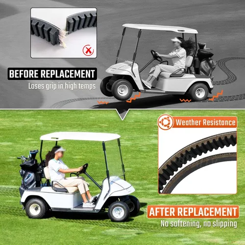 Miniatura 4 de CLUBRALLY Generador de arranque/correa de transmisión Kit de 4 ciclos para carrito de golf EZGO TXT Gas 1991 en adelante con motores Robin
