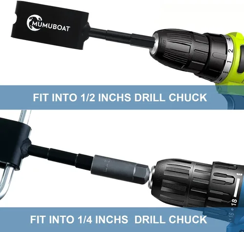 Miniatura 5 de Ice Anchor Drill Adapter, Ice Fishing Shelter Accessories, Universal for Ice Anchors