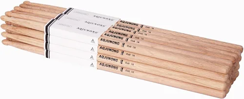 Baquetas, baquetas 7A, 12 pares de baquetas clásicas de madera de roble para batería acústica y juego electrónico, accesorios profesionales de