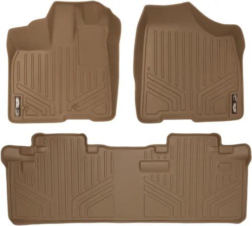 Miniatura 70 de SMARTLINER Alfombrilla de suelo para maletero de carga para todo tipo de clima, detrás de la segunda fila para Toyota Sienna 2011-2012