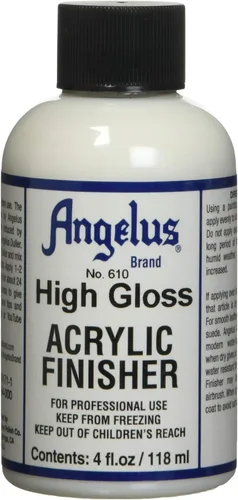 Miniatura 4 de Angelus Acabado de cuero acrílico de alto brillo – Capa transparente flexible para zapatos, bolsos, chaquetas y accesorios de cuero, acabado de alto