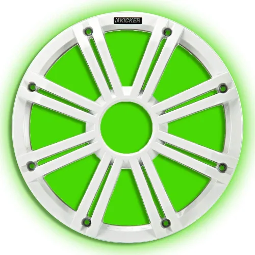 Miniatura 2 de KICKER KMG12 - Rejilla de 11.8 in para subwoofer KM12 y KMF12, LED, color blanco