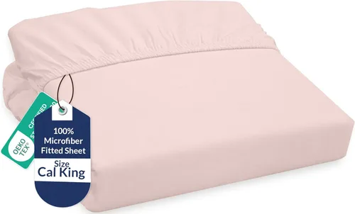Miniatura 33 de Royale Linens Sábana Bajera King - Microfibra Cepillada Ultra Suave 1800 - Sábanas Inferiores de Lujo Hotelero - Sin Arrugas y Resistente a la Rosa