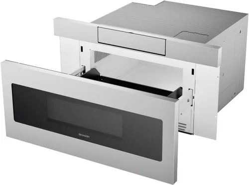 Miniatura 4 de SHARP SMD3070ASY - Horno de microondas con cajón, 30 pulgadas, 1.2 pies cúbicos, 950 vatios, panel de control táctil en ángulo oculto con pantalla