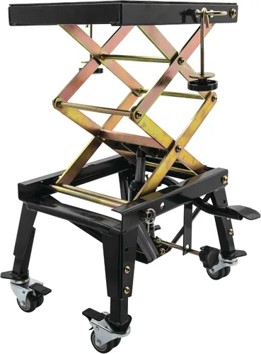 Miniatura 4 de BikeMaster MX - Elevador de tijera con ruedas, color negro