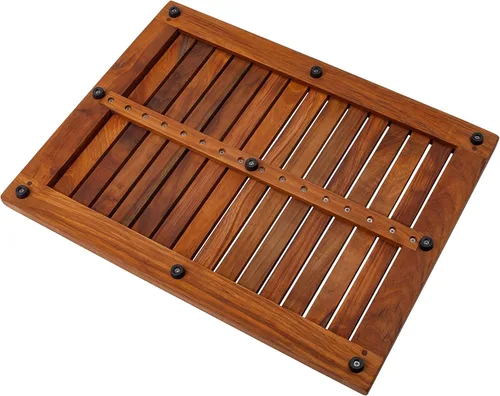 Miniatura 3 de Nordic Style - Tapete de ducha y baño de teca prémium para uso en interiores y exteriores, plataforma de madera antideslizante para spa, sauna