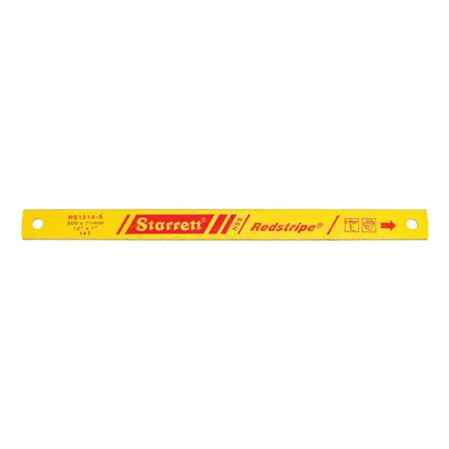 Starrett Redstripe - Hoja de sierra para metales de acero sólido de alta velocidad, ideal para contratistas y comerciantes, grosor de 0.050