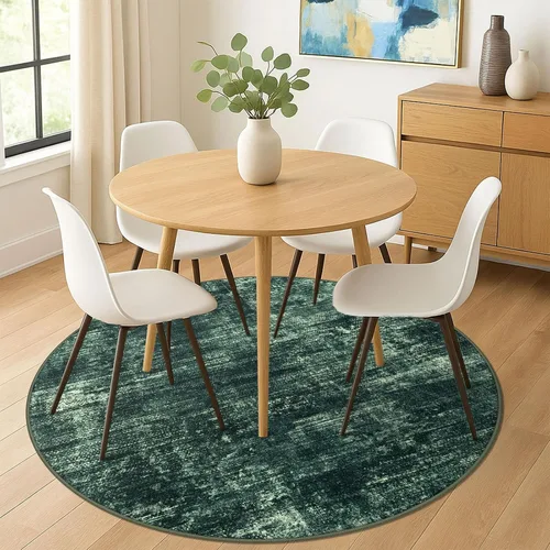 Miniatura 881 de IOHOUZE Alfombra abstracta lavable de 3 x 12 pies para pasillos, antideslizante para cocina, camino de entrada de lana sintética para interiores
