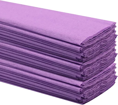 Miniatura 10 de Pliegues de papel crepé (30 hojas), 20 pulgadas de ancho por 3.2 pies de largo, papel crepé mexicano, 21 colores surtidos (verde claro)