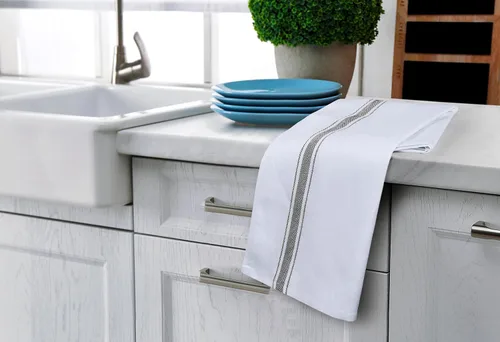 Miniatura 4 de Utopia Towels Juego de 12 paños negros de 15 x 25 pulgadas, 100% algodón hilado en anillo, altamente absorbentes y reutilizables, juego de barra