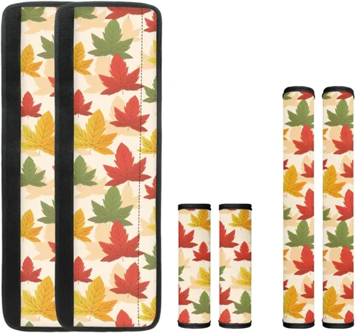 Miniatura 16 de 6 fundas para manija de puerta de refrigerador de Acción de Gracias, cubierta de manija de nevera de otoño, hoja de arce, protector de manija