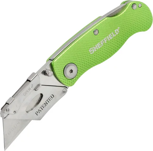 Miniatura 17 de Sheffield 12514 Cuchillo Utilitario Plegable Paquete de 3, Rellenos para Calcetines, Regalos para Hombres, Regalos para Papá, Hojas de Cuchillo
