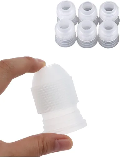 Miniatura 20 de Puntas de Glaseado Grandes, Punta de Manga Pastelera Eclair Churro Macaron Estrella Redonda para Decorar Pasteles, Cupcakes, Galletas, 5 Piezas F