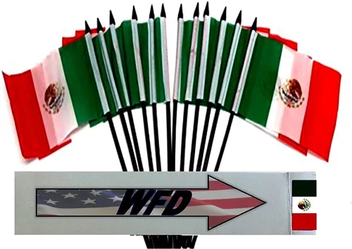 Miniatura 52 de World Flags Direct Banderas en miniatura de poliéster de Afganistán, paquete de 12, decoración de mesa de fiesta, desfiles, 4 x 6 pulgadas, verde