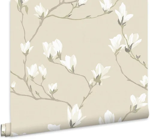 Laura Ashley Magnolia Grove Papel pintado natural