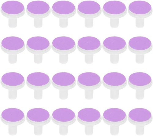 Miniatura 11 de DOITOOL Almohadillas de repuesto para lima de uñas eléctricas para bebés, 24 cabezales de rectificado de 0.70 pulgadas para recortadora de uñas