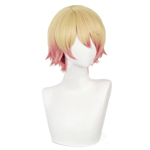 Miniatura 9 de Mochizuki Honami Cosplay peluca larga patillas púrpura 12.6 in (púrpura (Mochizuki Honami))