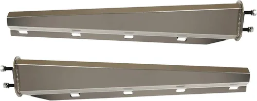 Miniatura 11 de Mytee Products Barra de Luz de Gancho de Tapa de Barro Cargada con Resorte de Acero Inoxidable de 30" con Recortes de Luz Redondos – Espaciado