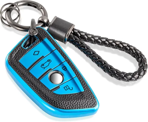 Miniatura 47 de Funda para llavero Jeep con llavero trenzado de diamante de lujo, funda suave mejorada para Wrangler Rubicon Gladiator JL JLU JT Sahara JLU Flip