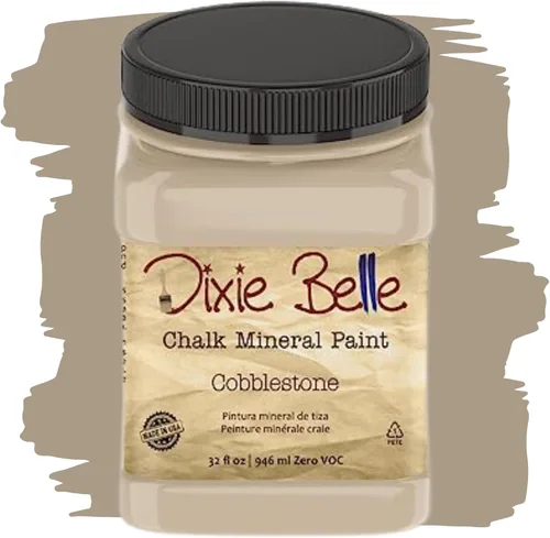Miniatura 129 de Dixie Belle Paint Company - Pintura con acabado de tiza para muebles, color negro (Caviar), 1 galón, 128 fl oz, pintura mineral color rosa intenso