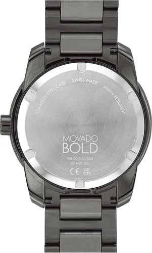 Miniatura 3 de Movado Mens Bold Verso Swiss Quartz 3 Hand Watch with Stainless Steel Bracelet Grey