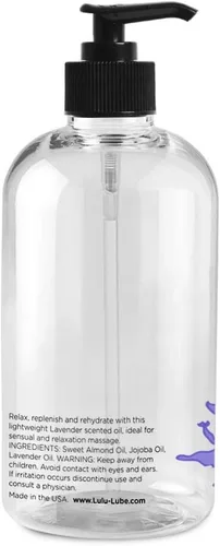 Miniatura 5 de Lulu Lube Lubricante personal a base de agua, 16 onzas y aceite de masaje de lavanda Lulu, 16 onzas.