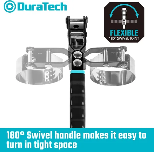 Miniatura 4 de DURATECH Pequeña llave giratoria para filtro de aceite, llave de cadena de 12 pulgadas