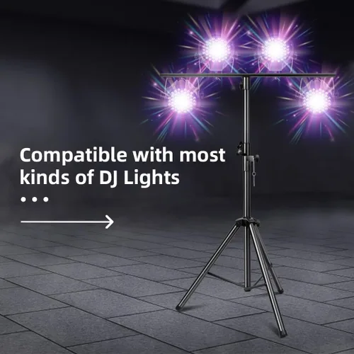 Miniatura 3 de DJ Lights Stand 41-95 Inch, Heavy Duty DJ Stand 1 Pack, Portable Par Can Tripod Stage Light Stand Adjustable Height, DJ Lighting T Bar Suitable for