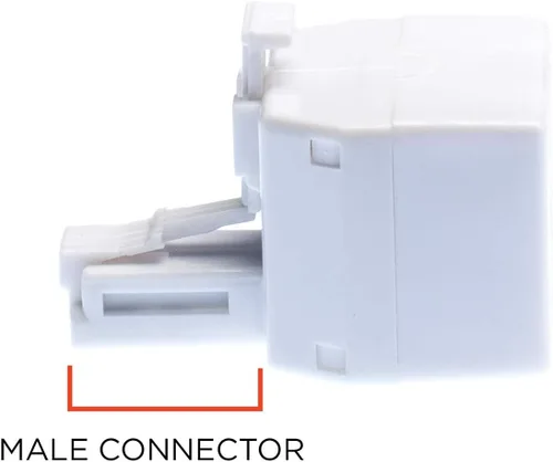 Miniatura 4 de THE CIMPLE CO Divisor de teléfono de 2 líneas para línea fija - Divisor de teléfono de 2 vías (1 y 2 líneas) con conector Keystone RJ11 - Divisor