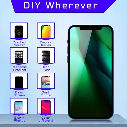 Miniatura 4 de Para iPhone 12 Pro Max Reemplazo de pantalla LCD de 6.7 pulgadas, digitalizador táctil 3D, montaje completo con altavoz de oído, sensor
