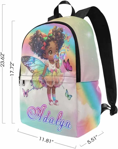 Miniatura 194 de Texto personalizado Elefante desgaste gafas mochila mochila mochila casual Daypack bolsa para mamá niñas, color86-4, Mochilas Daypack