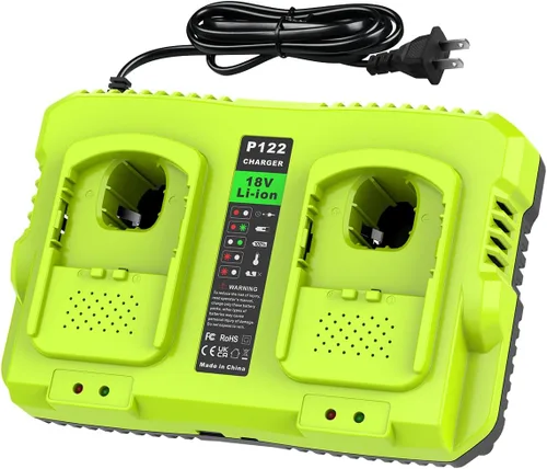 Miniatura 9 de Cargador rápido P117 de repuesto para cargador de batería Ryobi de 18 V, compatible con Ryobi 12V-18V ONE+ Litio, NiCad, NiMh y herramientas