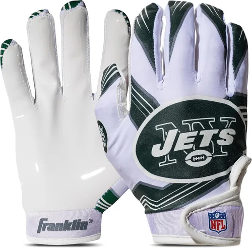 Miniatura 28 de Franklin Sports - Guantes de receptor de fútbol americano juvenil de la NFL, par de guantes de fútbol para niños con logotipos de equipos de la NFL