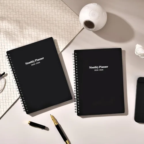 Miniatura 2 de Agenda mensual 2026-2027, agenda mensual 2026-2027, enero 2026 a diciembre 2027, 6.3 x 8.4 pulgadas (tamaño A5), calendario de 2 años con 24 meses