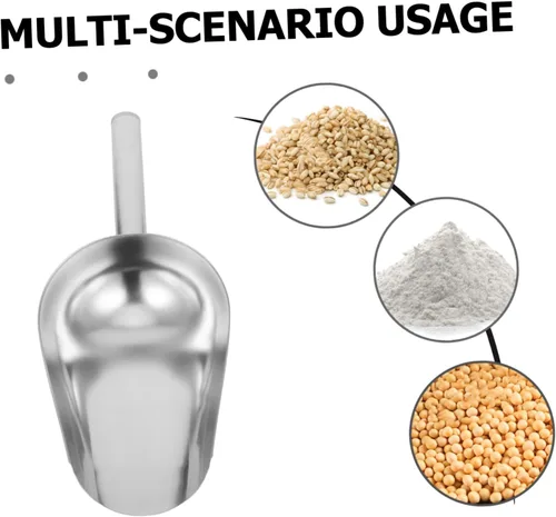 Miniatura 3 de Hemoton 1 pala multiusos de acero inoxidable versátil para granos y harina para frutos secos de arroz y frutas secas para fiestas, bodas y uso