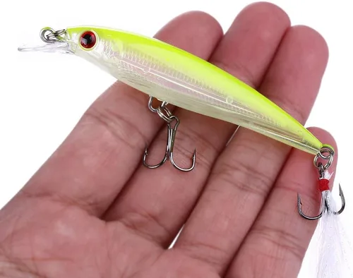Miniatura 5 de Jerk Baits para pesca de lubina, señuelos de pesca Jerkbait, señuelos de pececillo Jerk Bait para pesca de agua dulce/agua salada, señuelos de pesca