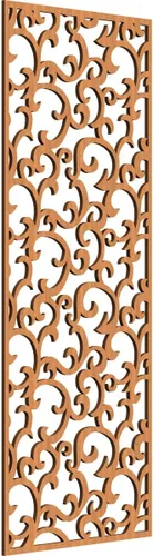 Miniatura 60 de Wheatland Paneles de pared decorativos de madera con calado, 9 3/8 pulgadas de ancho x 24 3/8 pulgadas de alto x 1/4 de alto, nogal