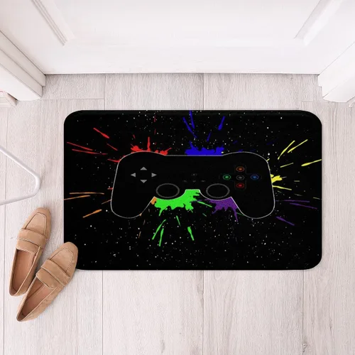Miniatura 4 de Erosebridal Alfombra de baño para juegos de PC de 16 x 24 pulgadas, tapete de baño con control de videojuegos para niños, decoración de dormitorio