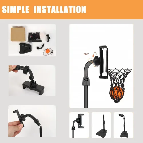 Miniatura 5 de GYSH - Mini aro de baloncesto de escritorio para oficina, pequeño juguete de baloncesto de mesa, juguetes de escritorio para oficina para adultos