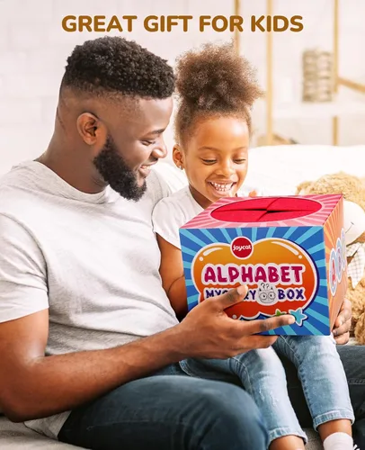 Miniatura 6 de JoyCat Caja Misterio del Alfabeto para Niños 52 PCS Juego de Clasificación y Emparejamiento de Letras Actividades Sonidos de Letras Juguetes